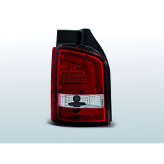 Feux Arrière VW T5 04.03-09 à Leds/Lightbar Rouge/Blanc