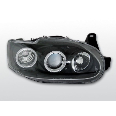 Angel Eyes Frontscheinwerfer Ford Escort MK7 02.95-00 Schwarz LPFO06