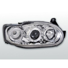 Phares Avant Angel Eyes Ford Escort MK7 02.95-00 Chrome