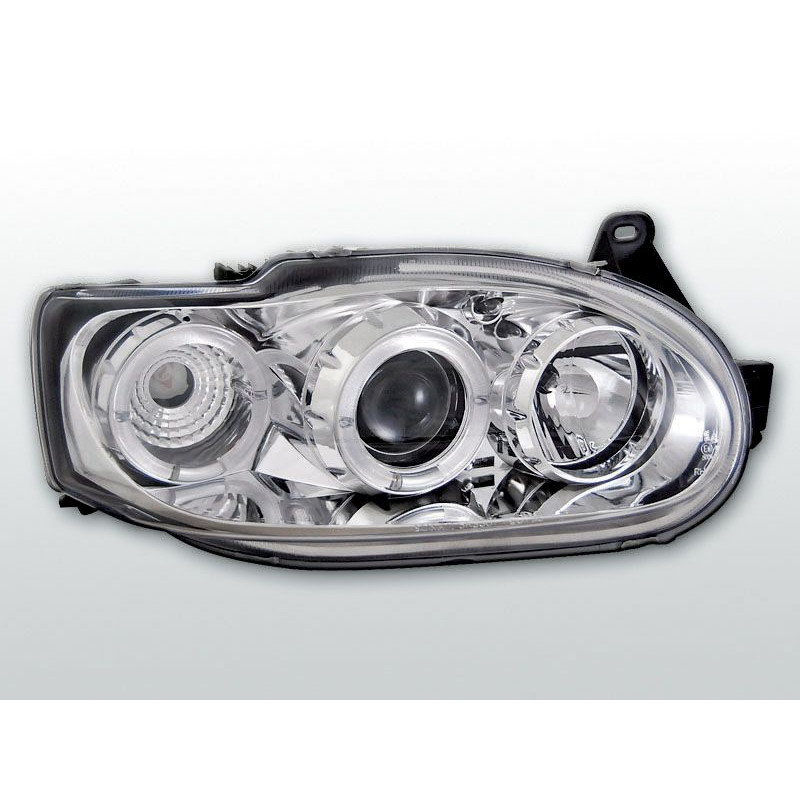 Angel Eyes Frontscheinwerfer Ford Escort MK7 02.95-00 Chrom LPFO05