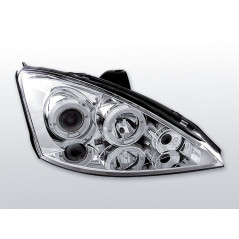 Phares Avant Angel Eyes Ford Focus 11.01-10.04 Chrome