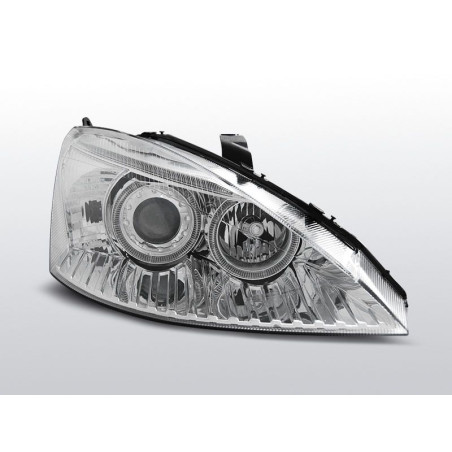 Phares Avant Angel Eyes Ford Focus 10.98-10.01 Chrome Phares avant