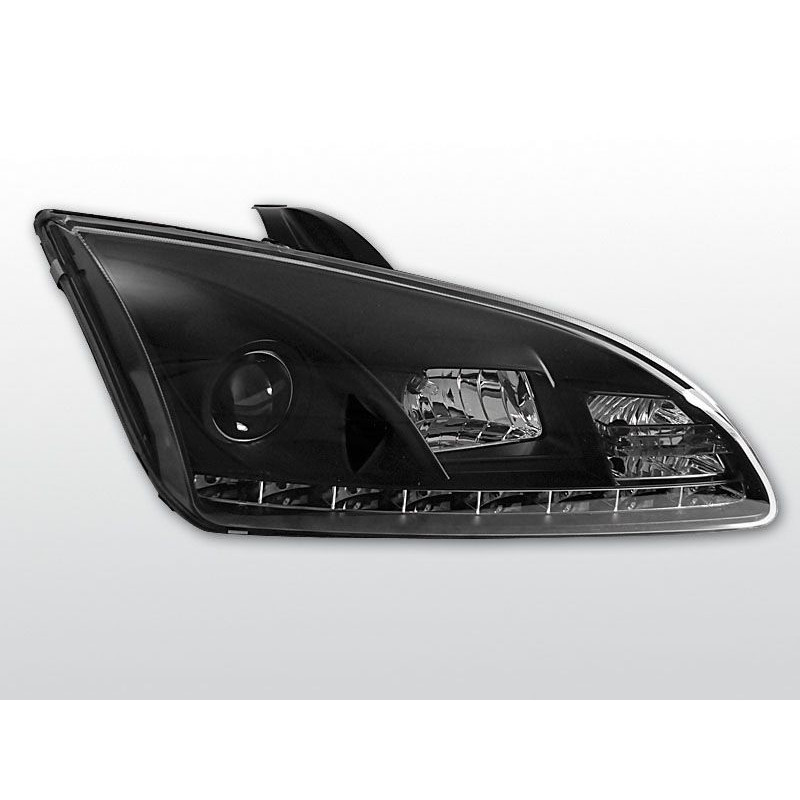 Tageslicht-Frontscheinwerfer Ford Focus II 09.04-01.08 Schwarz LPFO21