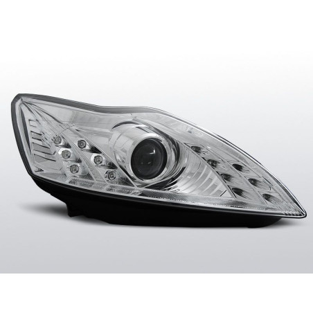 Phares Avant Daylight Ford Focus II 02.08-10 Chrome