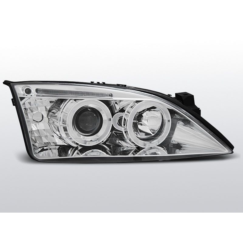 Phares Avant Angel Eyes Ford Mondeo MK3 09.00-05.07 Chrome