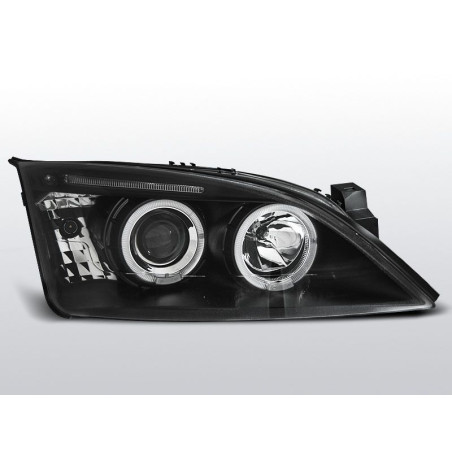 Angel Eyes Frontscheinwerfer Ford Mondeo MK3 09.00-05.07 Schwarz