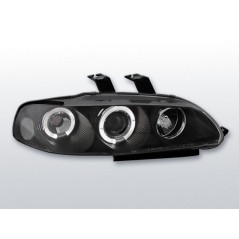 Phares Avant Angel Eyes Honda Civic 09.91-08.95 2/3 ptes Noir