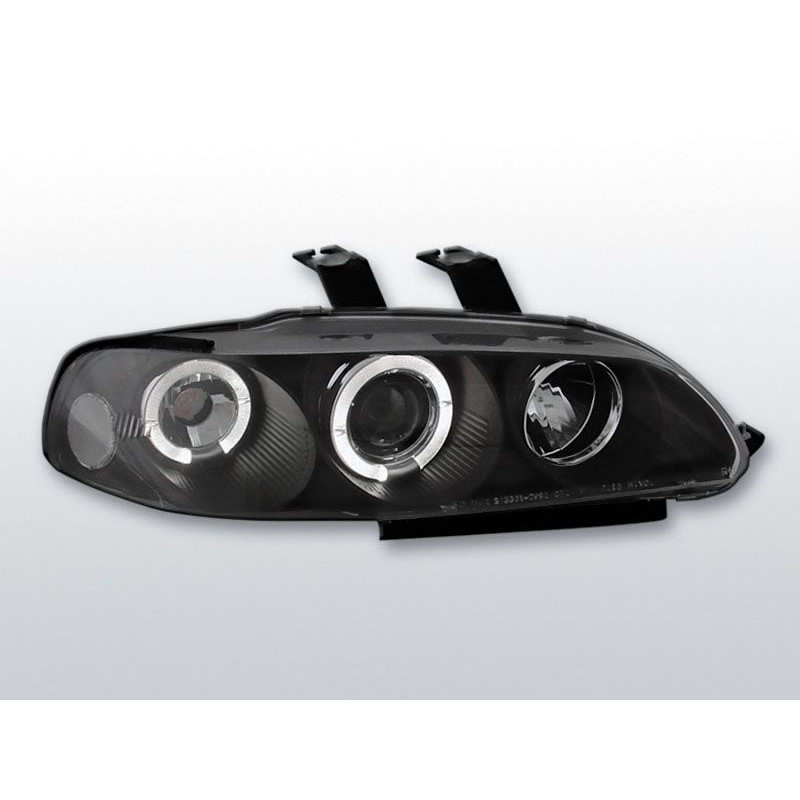 Angel Eyes Frontscheinwerfer Honda Civic 09.91-08.95 2/3 Türen Schwarz LPHO02