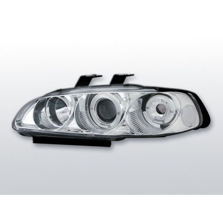 Phares Avant Angel Eyes Honda Civic 09.91-08.95 4 ptes Chrome