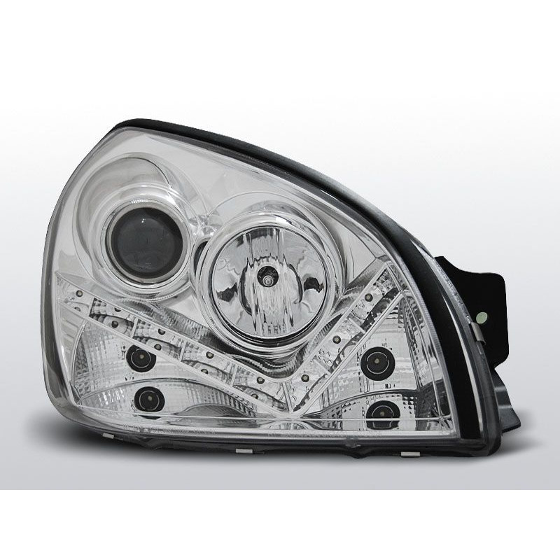 Phares Avant Daylight Hyundai Tucson 07.04-10 Chrome