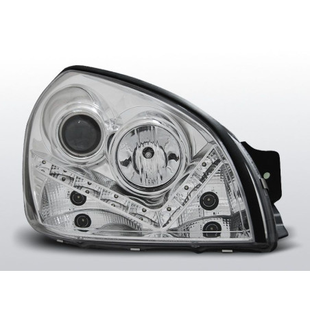 Phares Avant Daylight Hyundai Tucson 07.04-10 Chrome