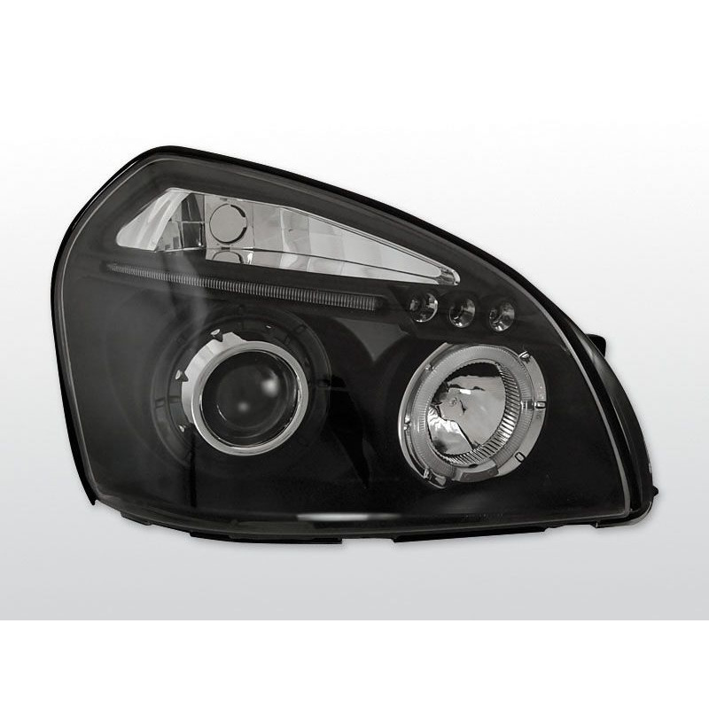 Angel Eyes Frontscheinwerfer Hyundai Tucson 07.04-10 Schwarz LPHU02