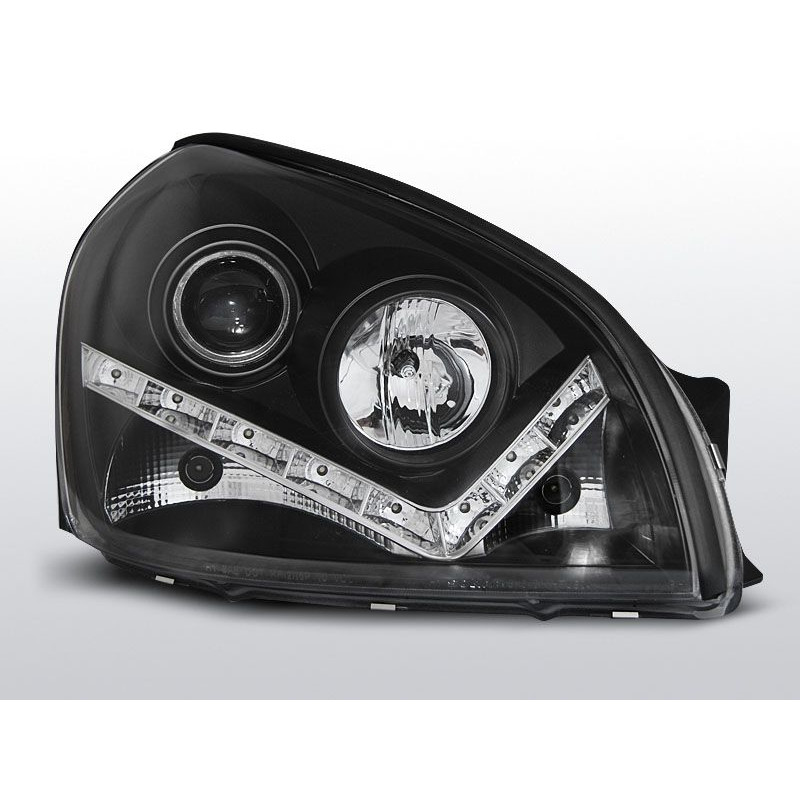 Phares Avant Daylight Hyundai Tucson 07.04-10 Noir