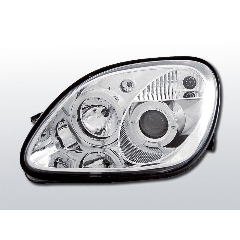 Phares Avant Angel Eyes Mercedes R170 SLK 04.96-04 chrome Phares avant