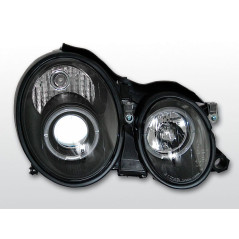 Phares Avant Angel Eyes Mercedes W208 CLK 03.97-04.02 Noir