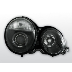 Phares Avant Angel Eyes Mercedes W210 95-05.99 Noir