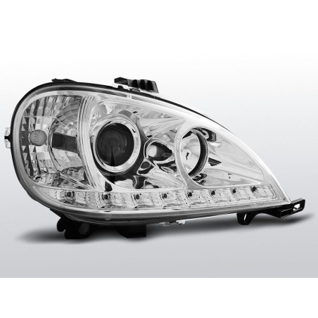 Phares Avant Daylight Mercedes W163 ML 09.01-05 Chrome