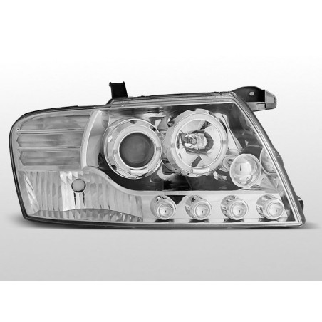 Angel Eyes Frontscheinwerfer Mitsubishi Pajero V60 01-06 Chrom LPMI07