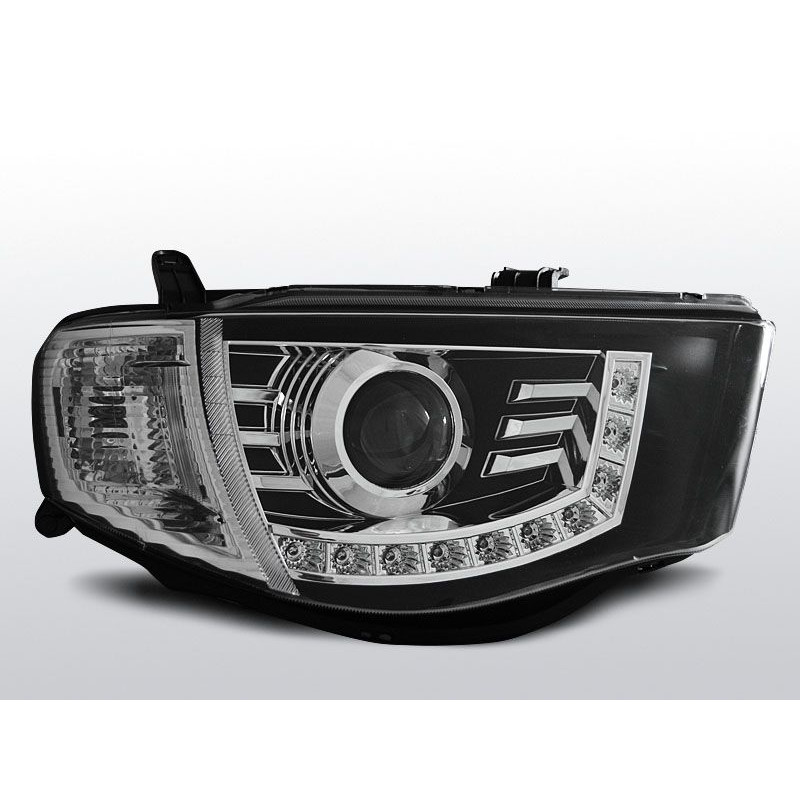 Scheinwerfer Daylight Mitsubishi L200 06-10 Schwarz LPMI10