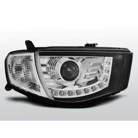 Phares Avant Daylight Mitsubishi L200 06-10 Chrome