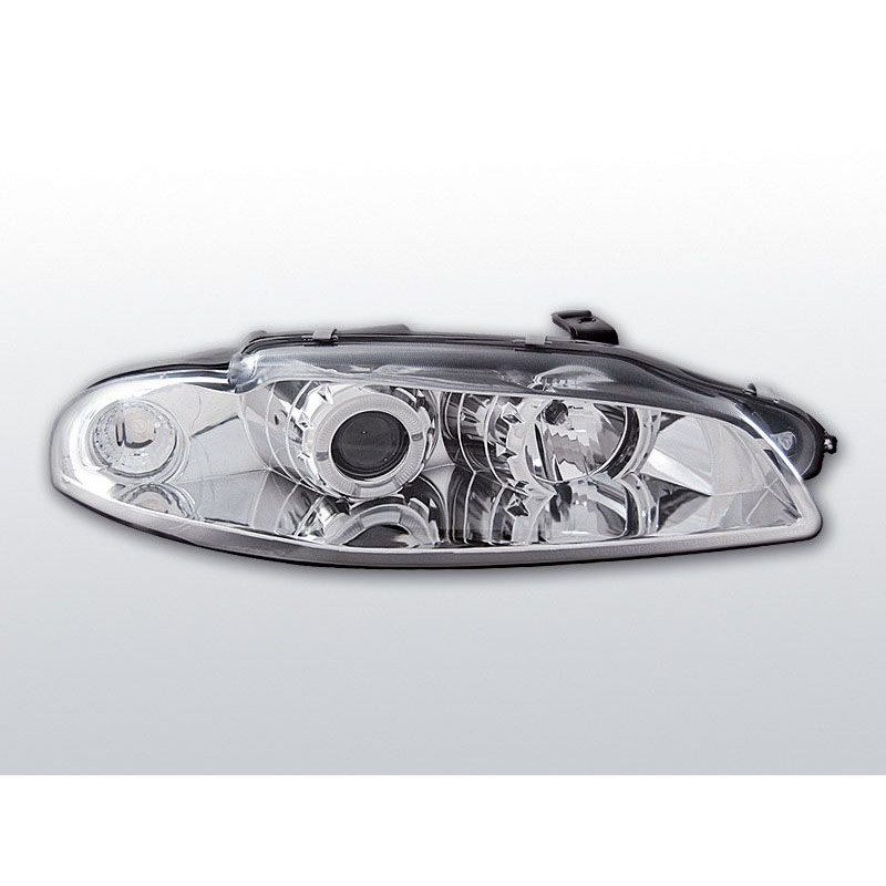 Phares Avant Angel Eyes Mitsubishi Eclipse 97-12.98 Chrome Phares avant