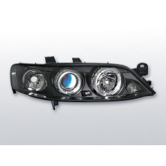 Phares Avant Angel Eyes Opel Vectra B 99-02 Noir