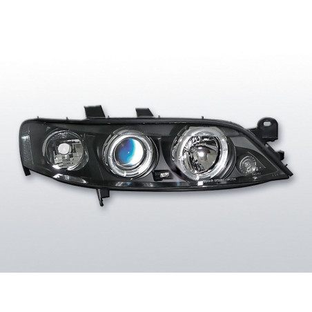 Angel Eyes Frontscheinwerfer Opel Vectra B 99-02 Schwarz LPOP23