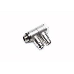 Double outlet fitting 2 x 6mm with 1/4" male LF7004 LF7004 23,90 €