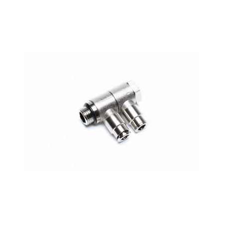 Double outlet fitting 2 x 6mm with 1/4" male LF7004 LF7004 23,90 €