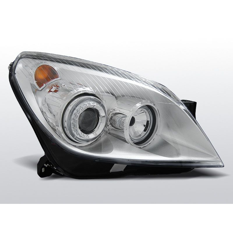 Scheinwerfer Angel Eyes Opel Astra H 03.04-09 3/5 Türen Chrom LPOP71