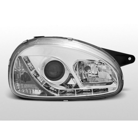 Headlights Daylight Opel Corsa B 02.93-10.00 Chrome LPOP55 LPOP55 179,90 €