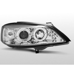 Headlights Angel Eyes Opel Astra G 02.98-02.04 Chrome LPOP17 LPOP17 189,90 €