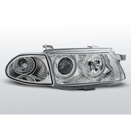 Headlights Angel Eyes Opel Astra F 09.94-08.97 Chrome LPOP88 LPOP88 149,90 €