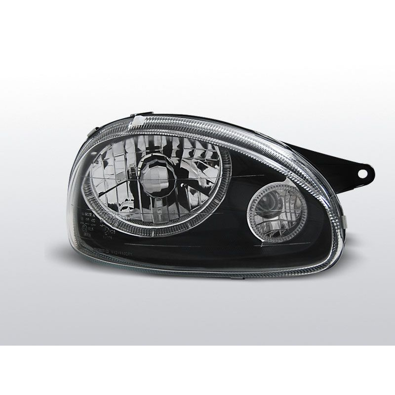 Angel Eyes Frontscheinwerfer Opel Corsa B 02.93-10.00 Schwarz LPOP91