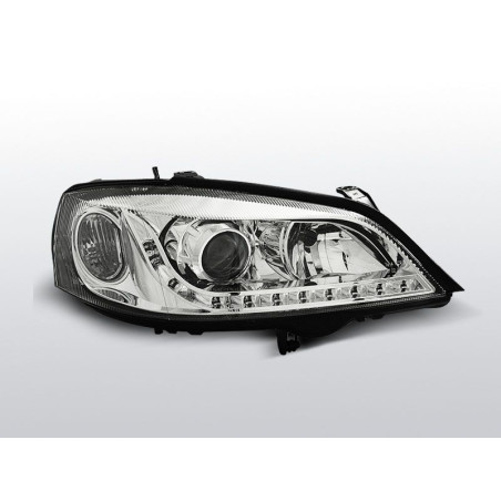 Phares Avant Daylight Opel Astra G 09.97-02.04 Chrome