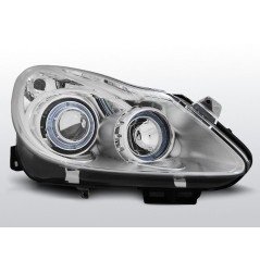 Scheinwerfer Angel Eyes Opel Corsa D 04.06 Chrom LPOP69