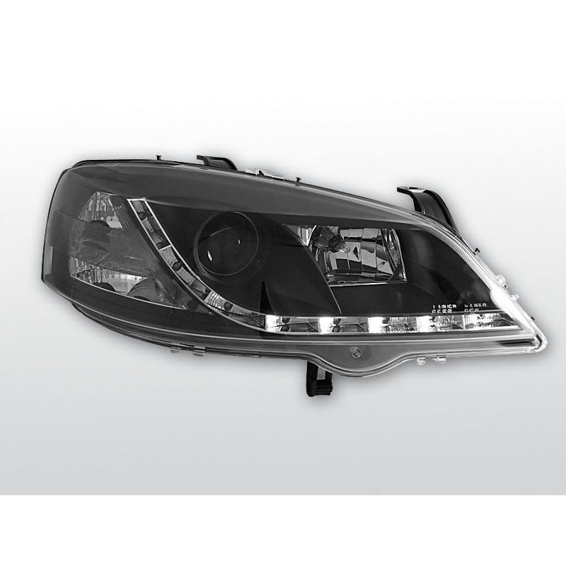 Scheinwerfer Daylight Opel Astra G 09.97-02.04 Schwarz LPOP40