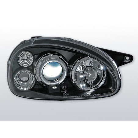 Headlights Angel Eyes Opel Corsa B 02.93-10.00 Black LPOP14 LPOP14 139,90 €