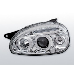 Scheinwerfer Angel Eyes Opel Corsa B 02.93-10.00 Chrom LPOP26