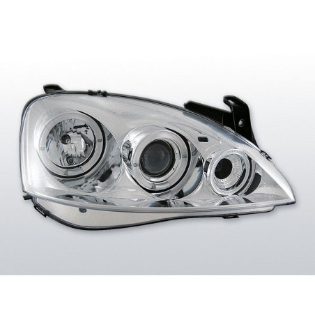 Headlights Angel Eyes Opel Corsa C 11.00 - 09.06 Chrome LPOP28 LPOP28 149,90 €