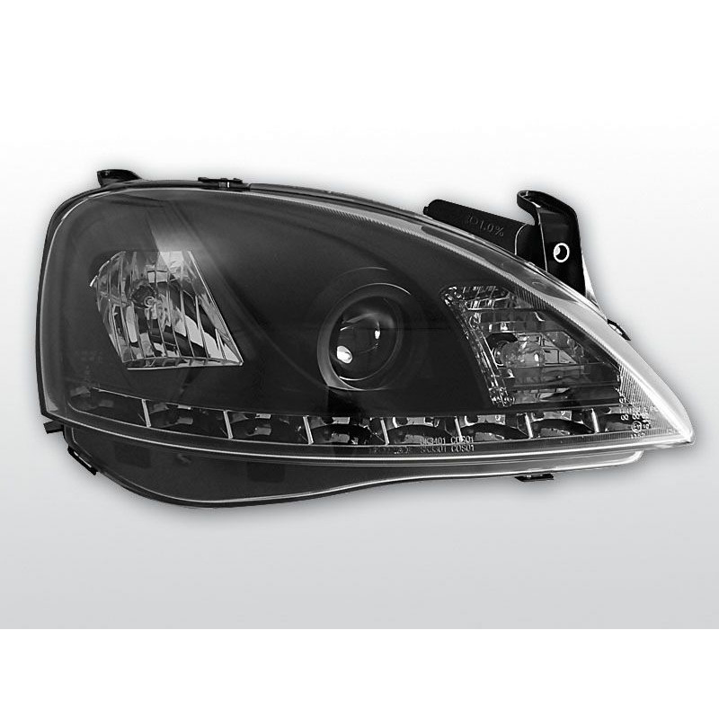 Phares Avant Daylight Opel Corsa C 11.00-09.06 Noir