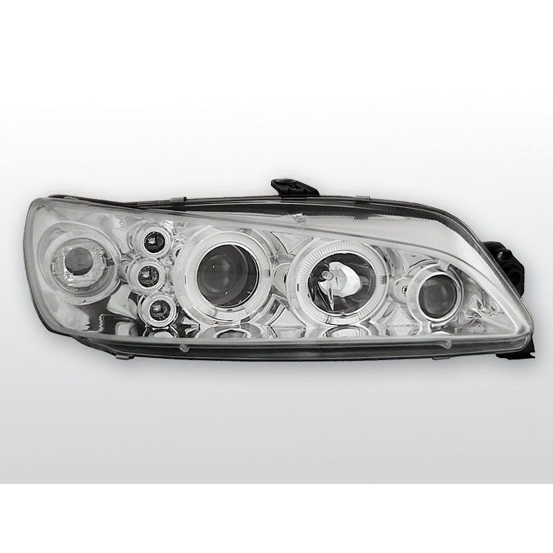 Angel Eyes Frontscheinwerfer Peugeot 306 05.97-03.01 Chrom LPPE16