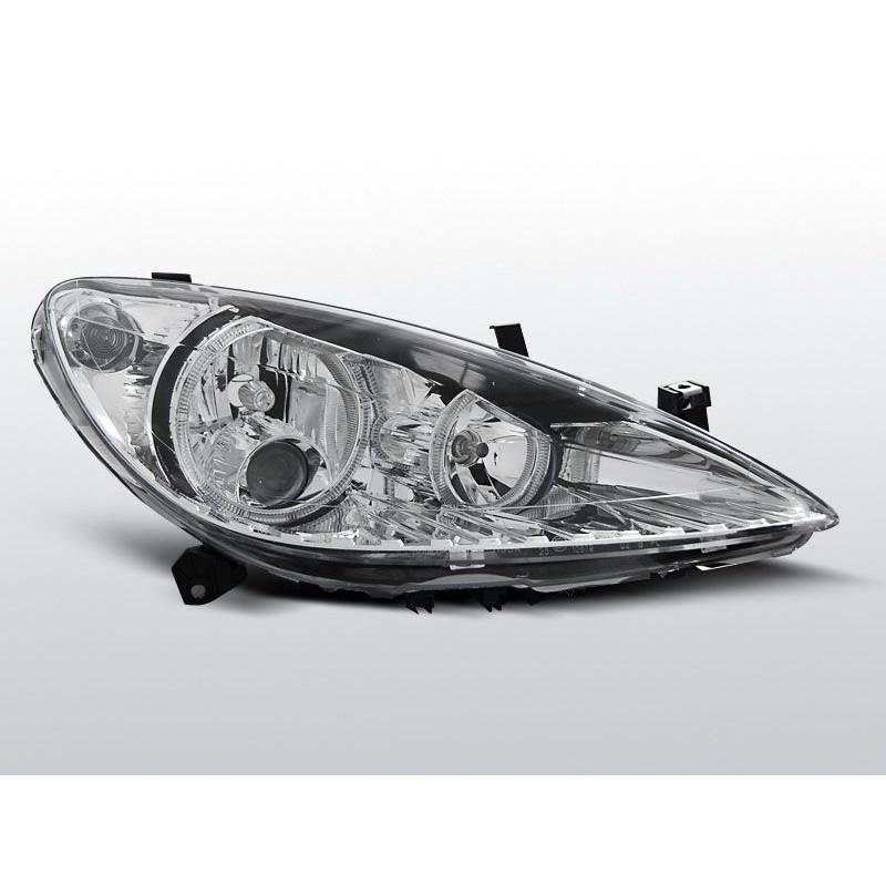 Angel Eyes Frontscheinwerfer Peugeot 307 04.01-06.05 Chrom LPPE04