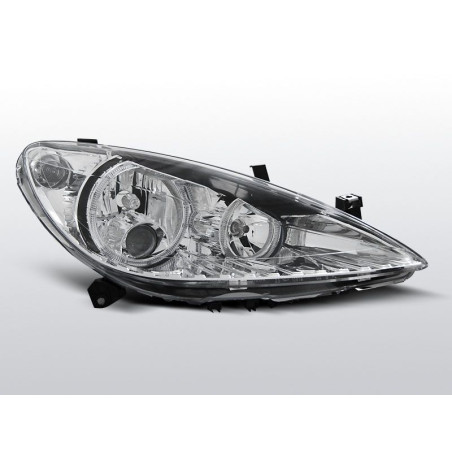 Phares Avant Angel Eyes Peugeot 307 04.01-06.05 Chrome