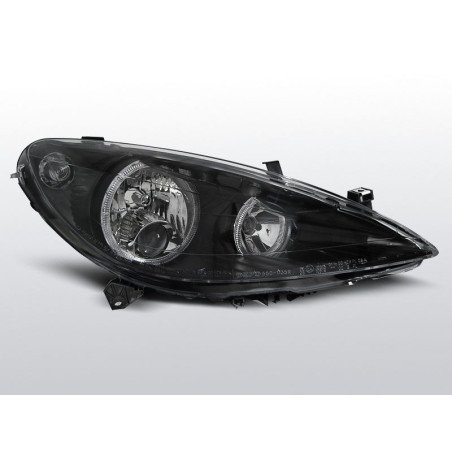 Phares Avant Angel Eyes Peugeot 307 04.01-06.05 Noir