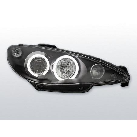 Peugeot 206 10.98-02 Daylight Front Headlights Black LPPE02 LPPE02 169,90 €