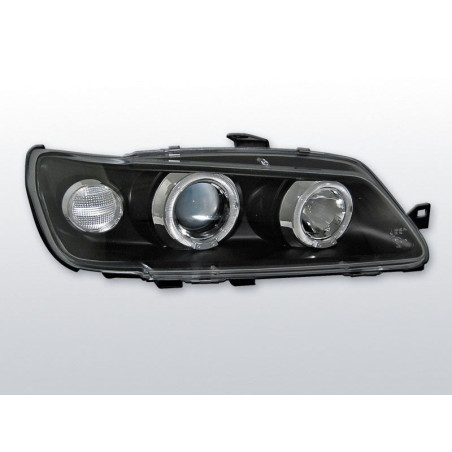 Angel Eyes Frontscheinwerfer Peugeot 306 02.93-04.97 Schwarz LPPE11