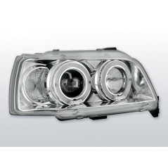 Phares Avant Angel Eyes Renault Clio 06.90-95 Chrome