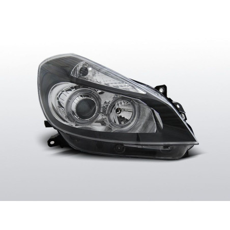 Angel Eyes Frontscheinwerfer Renault Clio 3 05-09 Schwarz LPRE30