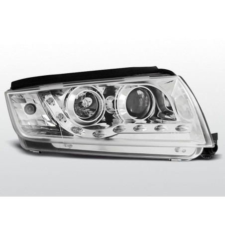 Phares Avant Daylight Skoda Fabia 12.99-08 Chrome